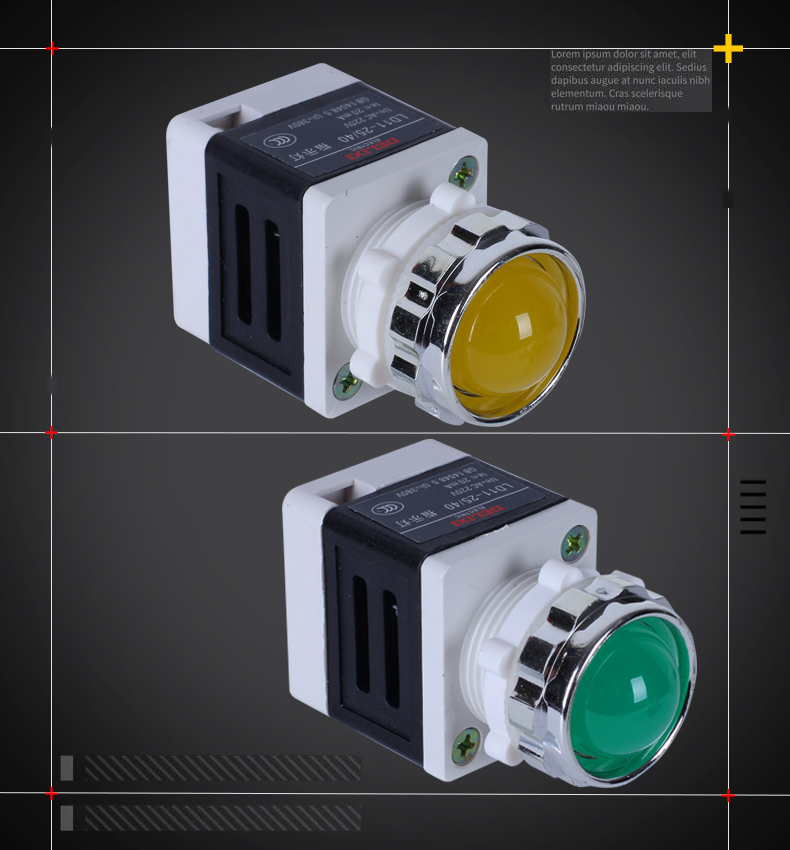 德力西指示灯 LD11-25/40 信号灯 黄色 绿色 红色 AD11 德力西,指示灯,LD11-25-40