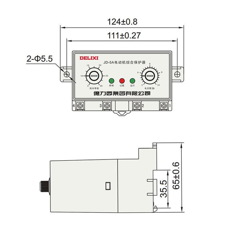 德力西 380V电动机保护器 220V电机保护器 电机综合保护器 JD-5 德力西,JD-5