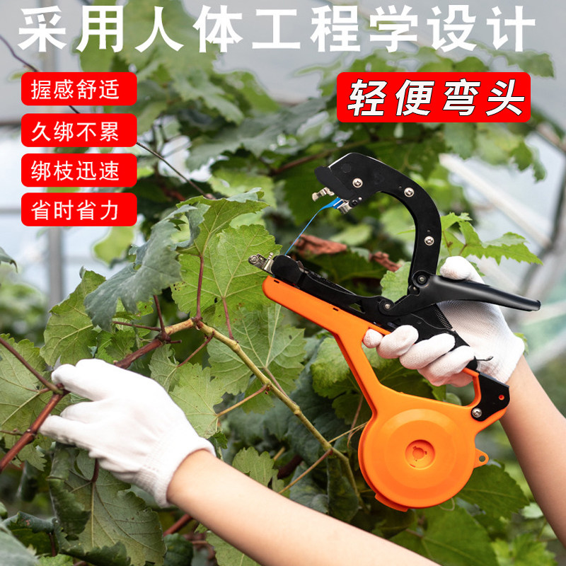 New Taiwan Grape Binding Machine Tomato End Machine Saint Female Fruit Tomato Bundle Cucumber Tied the Cranberry Gun