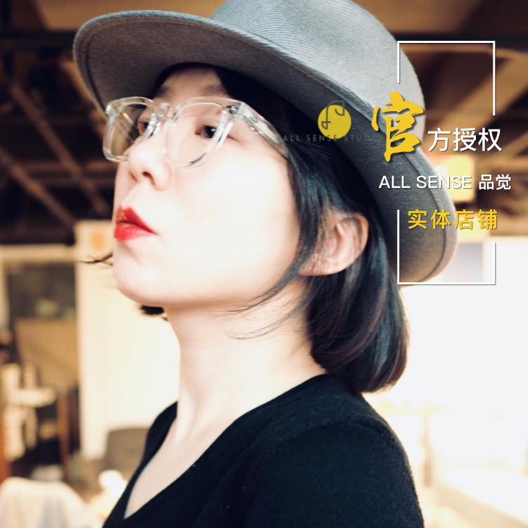 (Official authorized physical store) TVR 523 Japanese hand made plate spectacle frame big face friendly