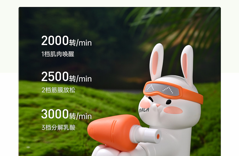 Массаж пушка 倍益康兔兔子mini筋膜枪bunny迷你肌肉按摩器颈膜枪按摩枪送女生 Beoka