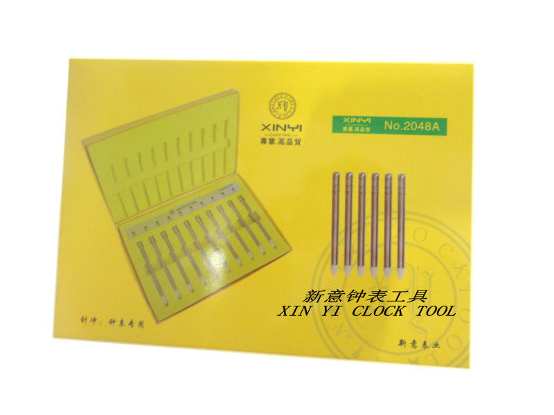 Watch repair tool clock needle punch set decoration watch tool clock tool plastic head needle device