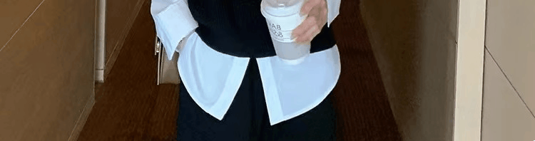 Женская жилетка 毛衣马甲背心衬衫两件套女衬衣春季2025新款搭配叠穿马夹针织上衣