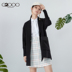 Coat 2020 mùa xuân mới Đen Trench Coat Medium Loose nhỏ Commuter Coat G2000 nữ 