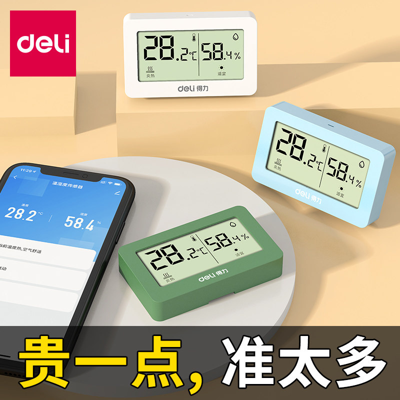 Able Thermometer Indoor Home High Precision Electronic Digital Display Wall-mounted Baby Room Dry Humitometer Temperature Gauge