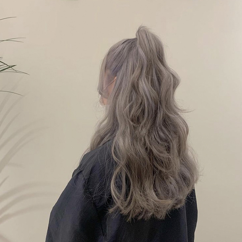 Linen tea brown hair dye 2022 pop color explicit white yourself at home dyed foam plant pure paste female