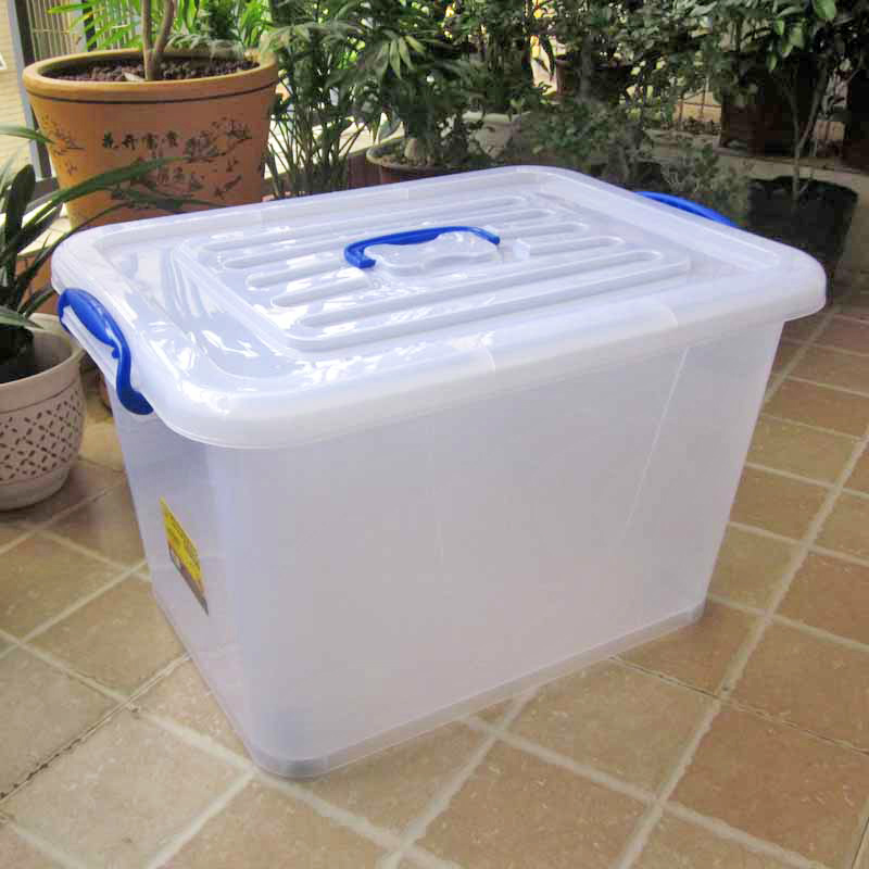 Quantity quilted plastic transparent finishing box Weekly transfer of storage box storage gel box containing box 6 5L-220 liters