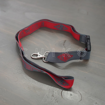 Accumulated grain) Italy LaMarzocco LEVA Red ash hanging rope bus metro card work card key chain sling