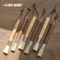 MHW-3BOMBER bomber coffee bar solid wood brush bristle brush grinder powder residue cleaning brush