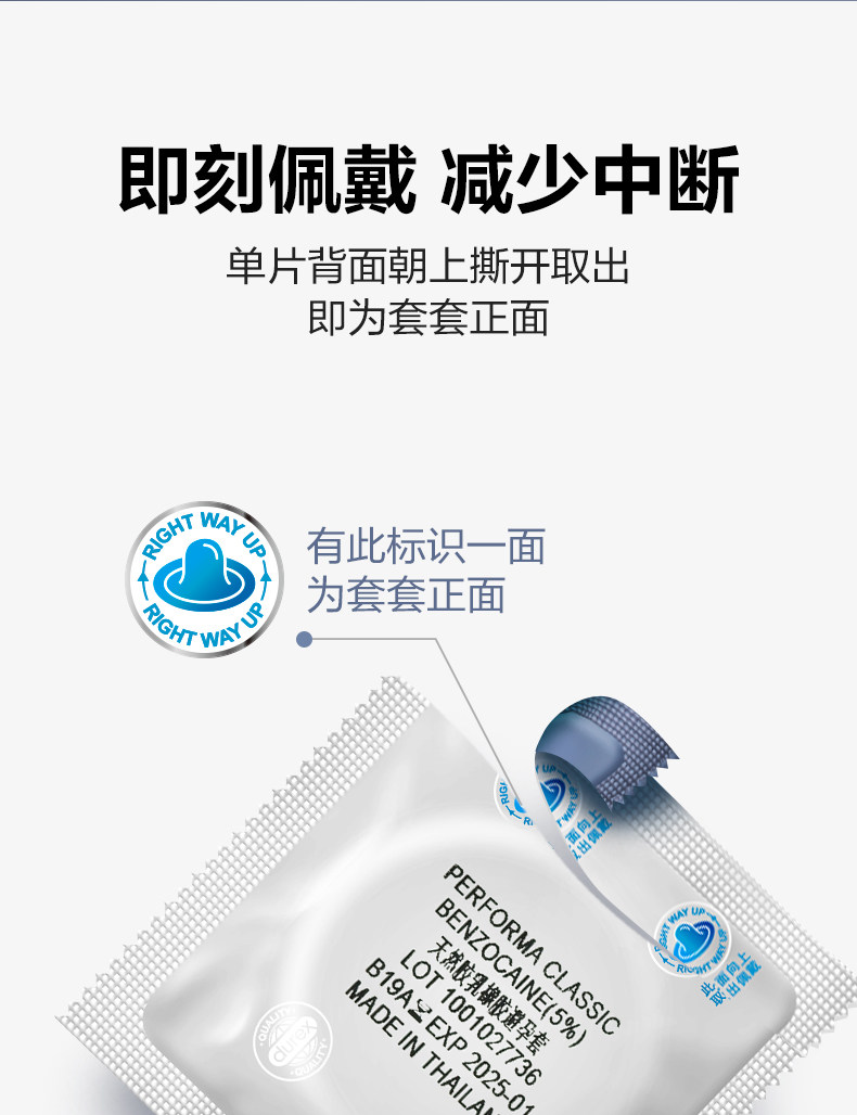 杜蕾斯 延时持久超薄避孕套 6只 图6
