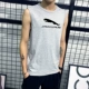 Áo vest nam mùa hè rộng rãi cotton thể thao áo len XL không tay quây áo thun xu hướng áo thể dục - Áo vest cotton vest nam trung niên
