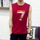 Áo vest nam mùa hè rộng rãi cotton thể thao áo len XL không tay quây áo thun xu hướng áo thể dục - Áo vest cotton vest nam trung niên