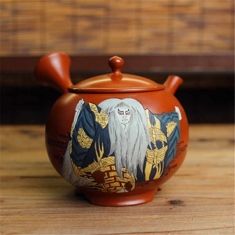 【茶注16   歌舞伎十八番　勧進帳】吉川雪堂　造　壺堂　刻 茶注16 歌舞伎十八番勧進帳】吉川雪堂造壺堂刻