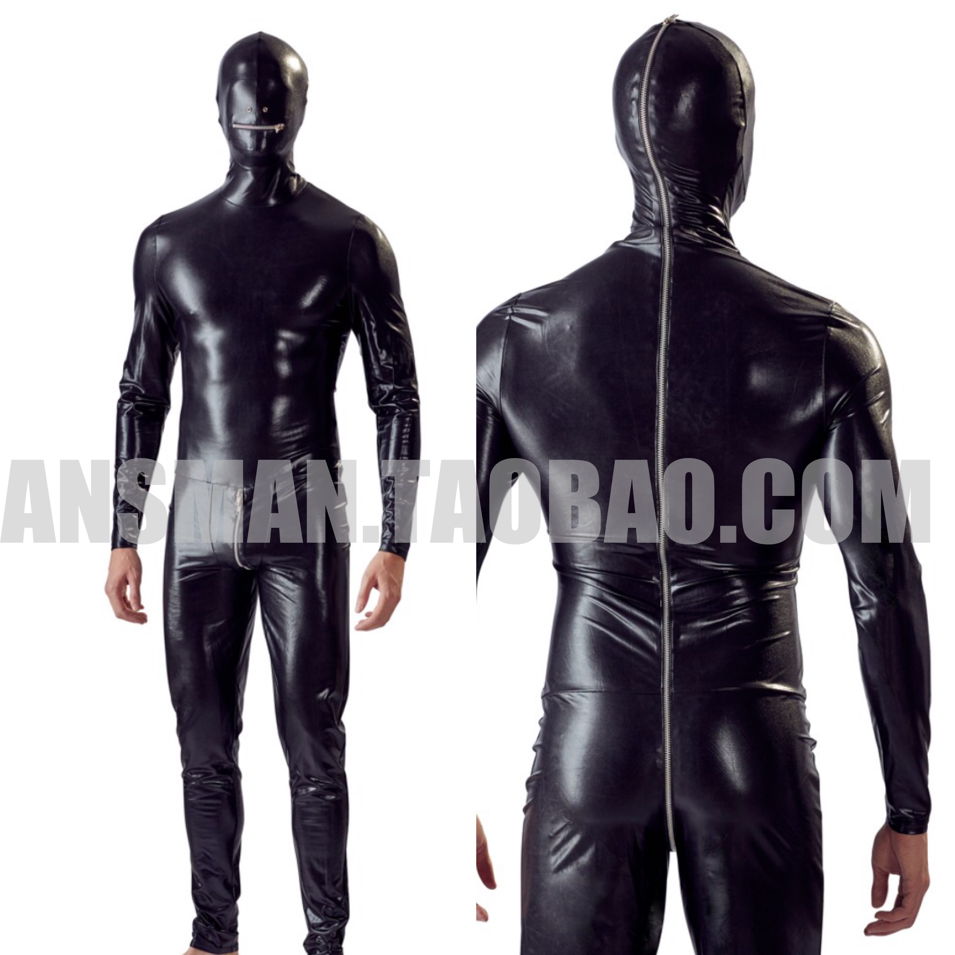 Bar Nightclub Men And Women Gogo Clothing Sexy Nightfield Ds Black Tight Open Crotch Pants With a New Costume