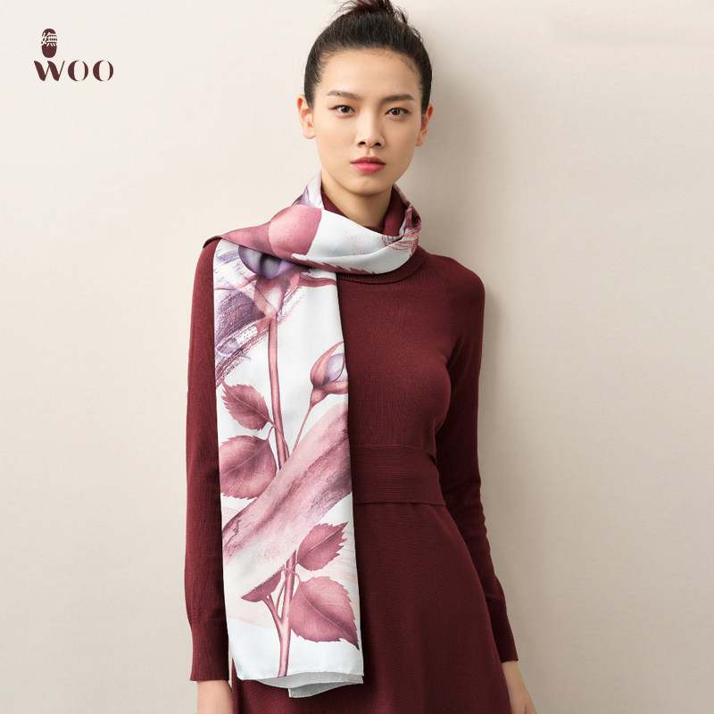 The blessing original true silk long version of the woo woo love, the women's spring and summer thin beach towels and the shawl.