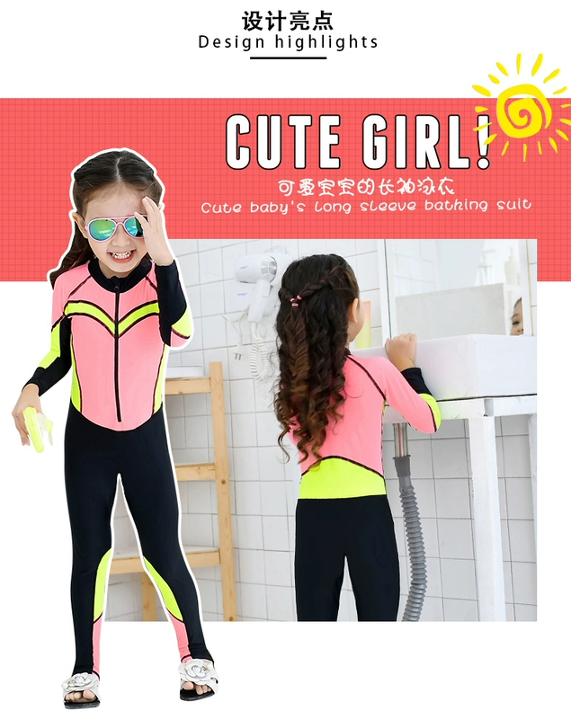 Đồ bơi trẻ em mới cho bé gái chia áo tắm trong bộ đồ bơi bé trai áo tắm chống nắng cho bé trai - Bộ đồ bơi của Kid đồ bơi trẻ em