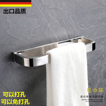 Exported to Germany and Northern Europe punch-free towel hanging bathroom wall hanging towel ring bathroom 304 stainless steel towel rack