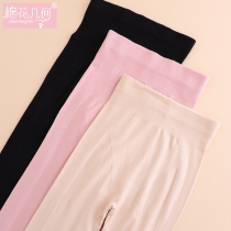 Autumn pants women wear spring and winter thin cotton wool pants student tight elastic thread pants single piece meat color body warm pants