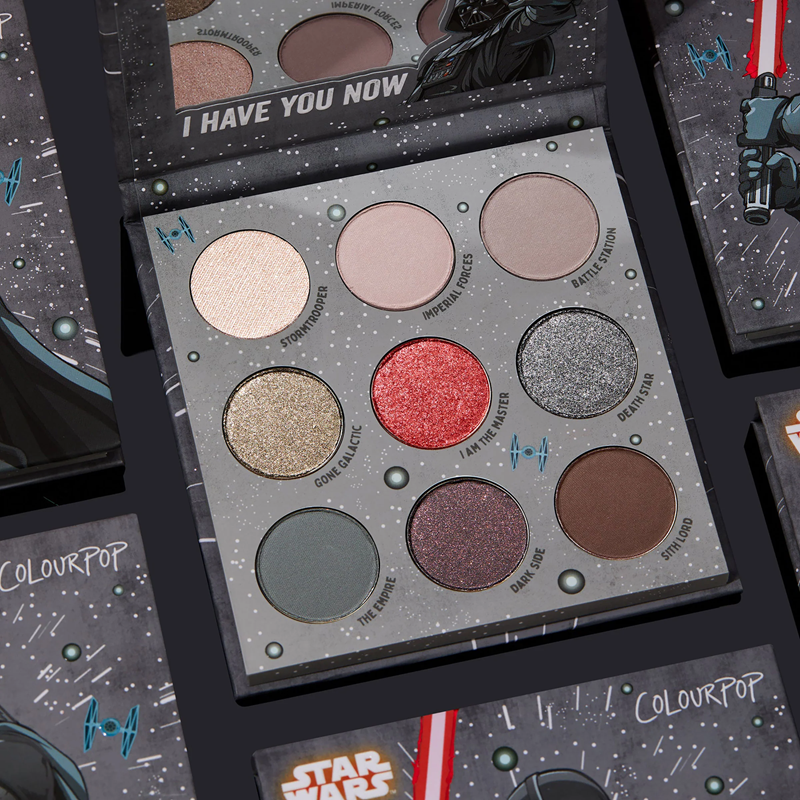 Colourpop Star Wars MANDALORIAN/Child9 color eye shadow disk DARTH VADER black warrior