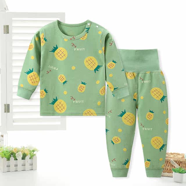Ueno Valley Spring Autumn Children Pure Cotton Underwear Infant home High waist and belly Care for men and women Autumn Clothes Sanitary Pants