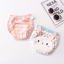 Baby washable diaper bag baby training learning pants leak-proof diaper crotch gauze towel cloth random hair