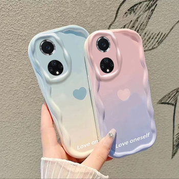 Suitable for Huawei Nova9Pro Series Mobile Phone Case, New Nova9Se Creative Blooming Gradient Heart Couple Protective Cover Nova9 Simple Airbag Anti-Fall Silicone Stylish Male and Female Niche Best Friend