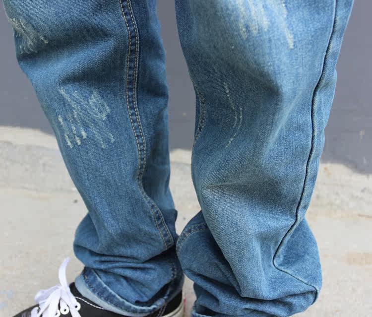 Jeans pour adolescent droite en vrac en coton pour Quatre saisons - Ref 1461311 Image 53