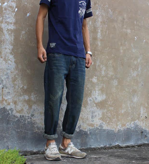 Jeans pour adolescent droite en vrac en coton pour Quatre saisons - Ref 1461311 Image 70