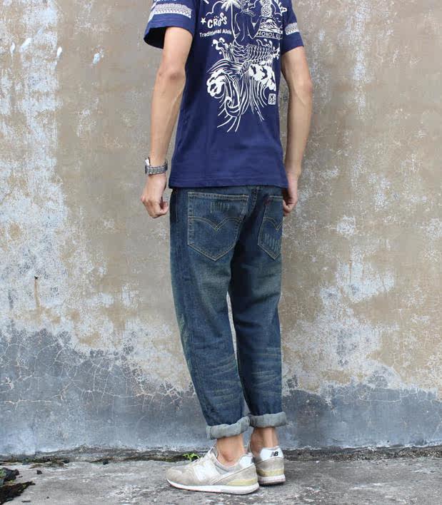 Jeans pour adolescent droite en vrac en coton pour Quatre saisons - Ref 1461311 Image 72