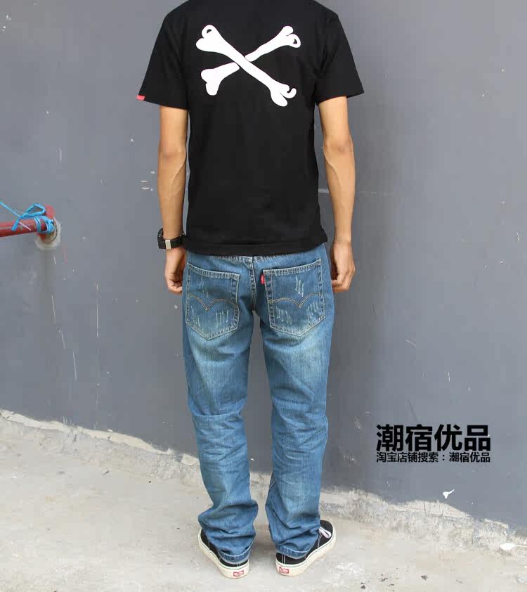 Jeans pour adolescent droite en vrac en coton pour Quatre saisons - Ref 1461311 Image 49