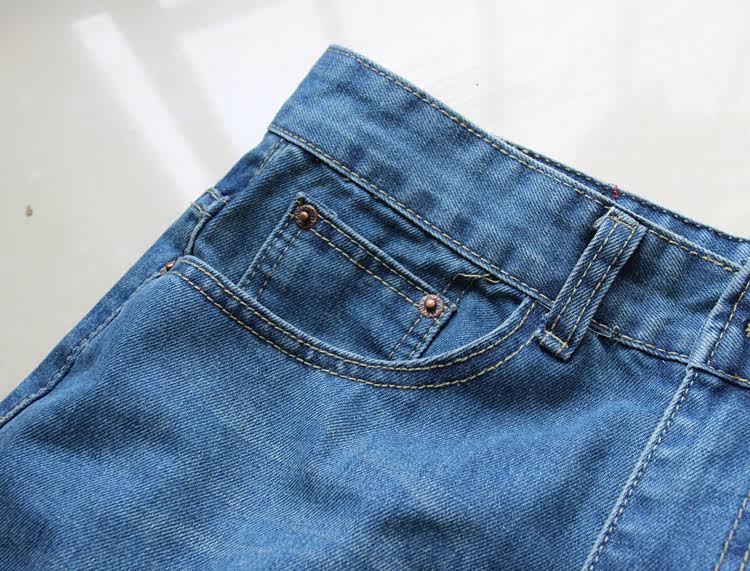 Jeans pour adolescent droite en vrac en coton pour Quatre saisons - Ref 1461311 Image 59