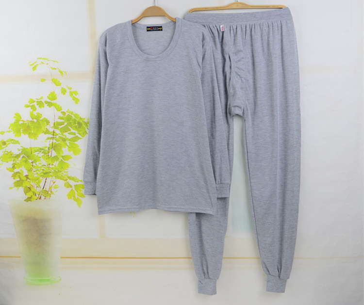 Quần áo cotton mùa thu quần dài cotton mùa thu và mùa đông người già ấm áp đồ lót nam phù hợp với phần mỏng ông già áo len đồ bộ nữ mặc nhà