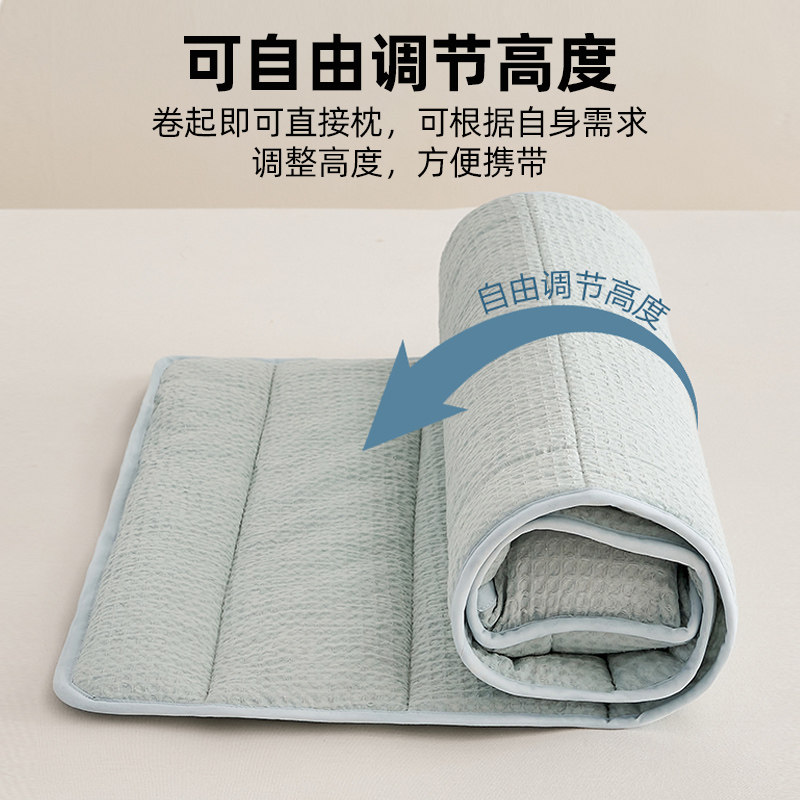 Class a All-Cotton Towel Pillow Traction Pillow for Neck Protection, Adjustable Sleeping Pad, Home Travel Pillow Core, Dirt-Proof Sleeping Pad