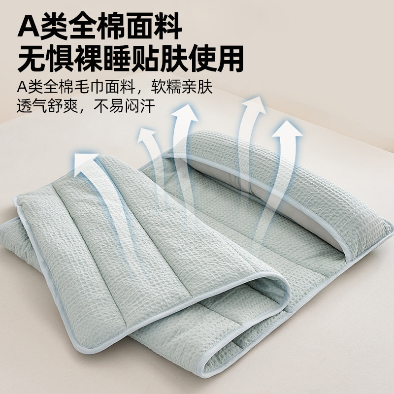 Class a All-Cotton Towel Pillow Traction Pillow for Neck Protection, Adjustable Sleeping Pad, Home Travel Pillow Core, Dirt-Proof Sleeping Pad