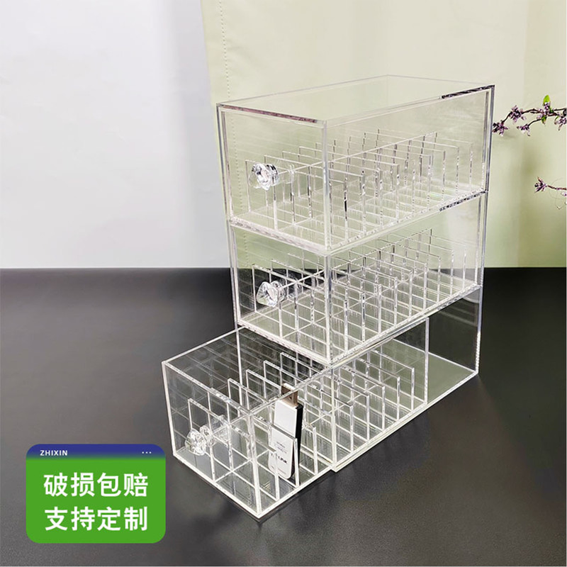 High-Transparency Acrylic Drawer-Type USB Flash Drive Storage Box, Multi-Layer Online Banking Shield USB Digital Certificate Organizer Box, Ukey Storage