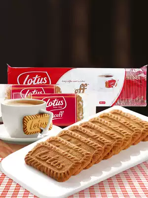 Belgian imported and love lotus when caramel biscuits 312 5G breakfast replacement casual snacks