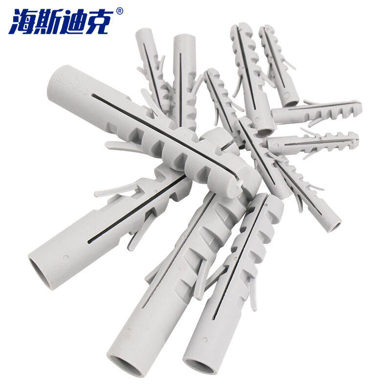 Hastick HK - 666 Shark head plastic swelling single tube expansion tube single fin tube grey anchor 12