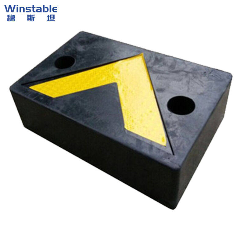 Shengsten W5492 Rubber anti-collision block logistics handling platform terminal warehouse anti-collision protection mat 300*200