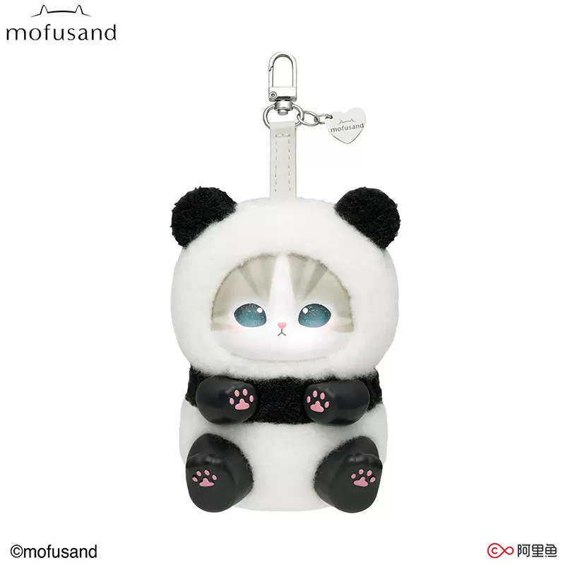 Настоящий mofusand Cat Fu Sandy Variety Animal Sparkling Shark Cat Vinyl Plush Handbag Pendant Blind Box