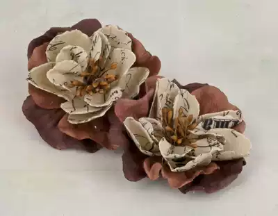 PRIMA Valentina Series Mulberry Paper Handmade Paper flower 571023 Brown red