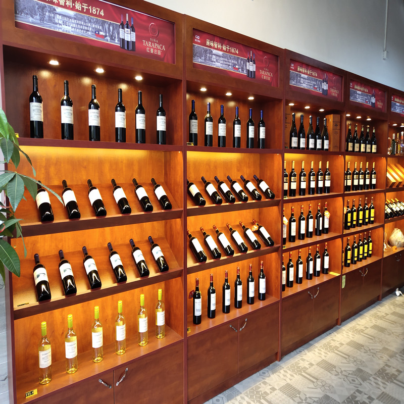 Red Wine Show Cabinet Wine Show Cabinet Wine Showcase Tobacco Tea Show Cabinet with Lightbox Red Wine Display Cabinet