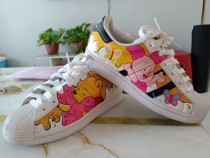 Sneaker customization DIY painting hand-painted shoes Air Force af1 Winnie the Pooh graffiti color-changing mandarin duck couple painting