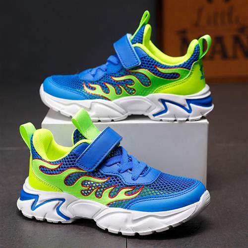 Boy Shoes Summer New Single Nets CUHK Kids Sneakers Breathable Boys Shoes Hollowed-out Elementary School Kids Running Shoes