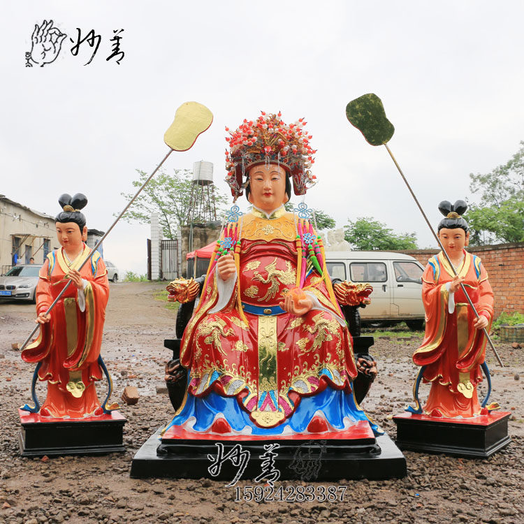 1.6m of the Goddess of the Queen Mother 1.3m of the servant FRP resin of the Goddess of the Goddess of the Heavenly Family