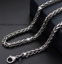 304 stainless steel twist necklace Lantern chain Flower basket necklace DIY jewelry Fashion wild Korean version of men and women