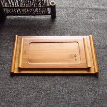 Small tea tray bamboo tea tray single office household mini