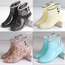 Rain boots anti slip short tube boy waterproof shoes