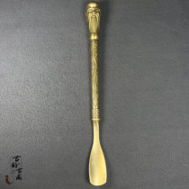 Taucet old shoes upper antique shoes wear shoes copper shoes plug long handle dragon shoes slip