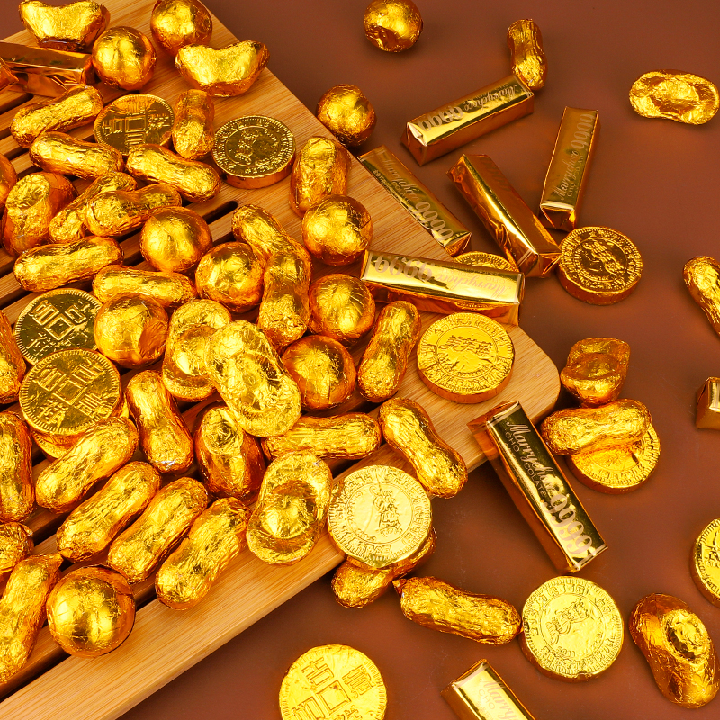 Birthday Cake Decoration Peanuts Gold Bullion Coins Gold Bars Meta Treasure Chips Biking Accessories Seniors Wish Suo Costume Accessories