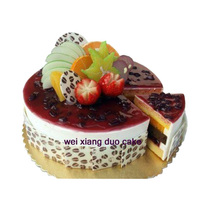 Blueberry Birthday Cake Fresh Fruit Jam Mezzanine Double Layer Blueberry Fruit Grain Sandwich Middle Chocolate Cake